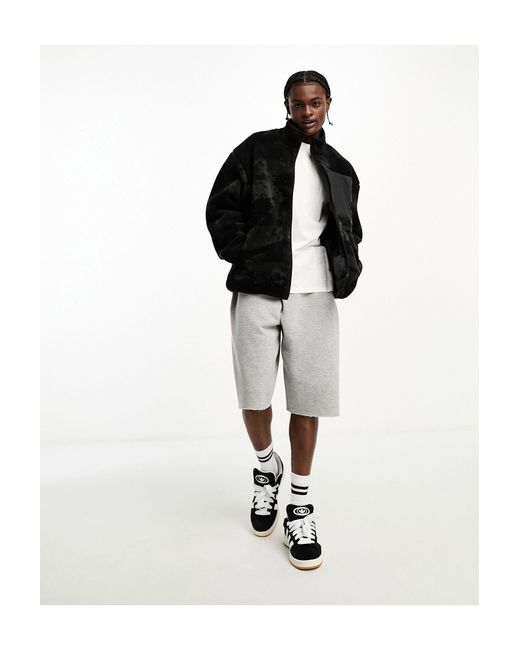 Adidas Originals Black Reversible Camo Fleece for men