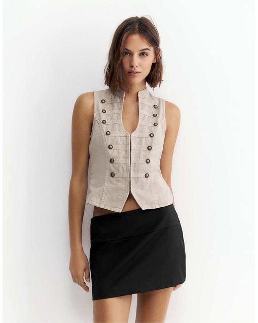 Pull&Bear Black Mini Skort