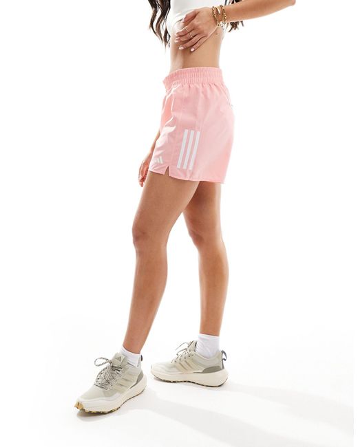 Adidas Originals Pink Adidas Running Own The Run Shorts