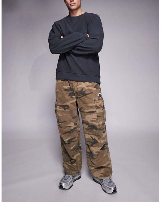 Aape By A Bathing Ape Multicolor Aape By A Bathing Ape Loose Fit Cargo Trousers for men