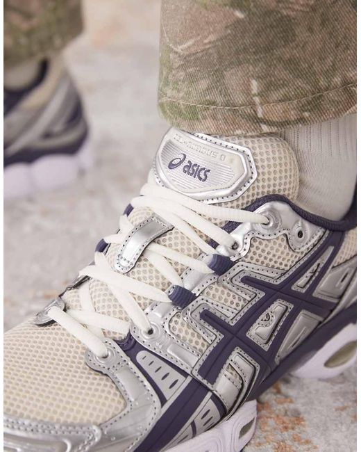 Zapatillas De Deporte Color Avena Y Niebla Añil Gel-Nimbus 9 De -Neutro Asics de hombre de color Multicolor