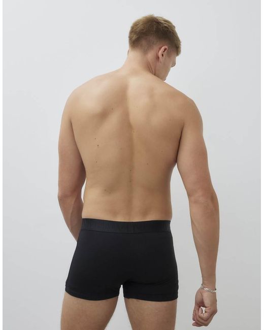 River Island Black 10 Pack Ri Jacquard Waistband Trunks for men