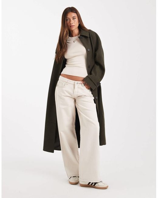 ASOS Natural Longline Car Coat