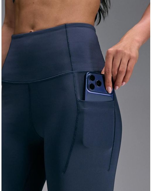 4505 Blue Active Waist Snatching High Rise Gym legging