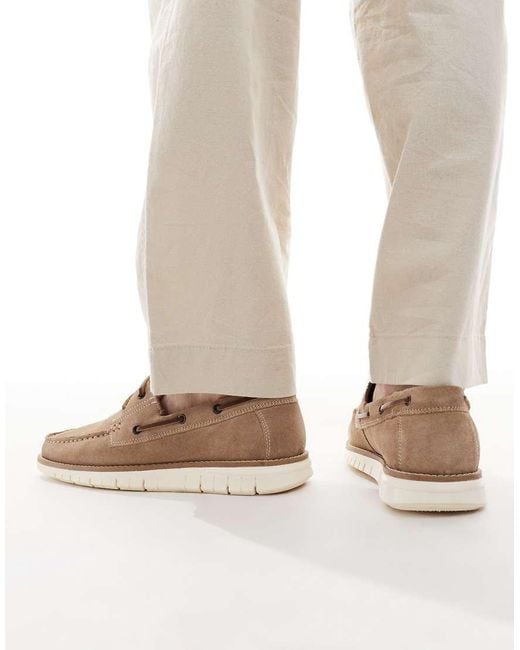 ASOS Natural Boat Shoes for men