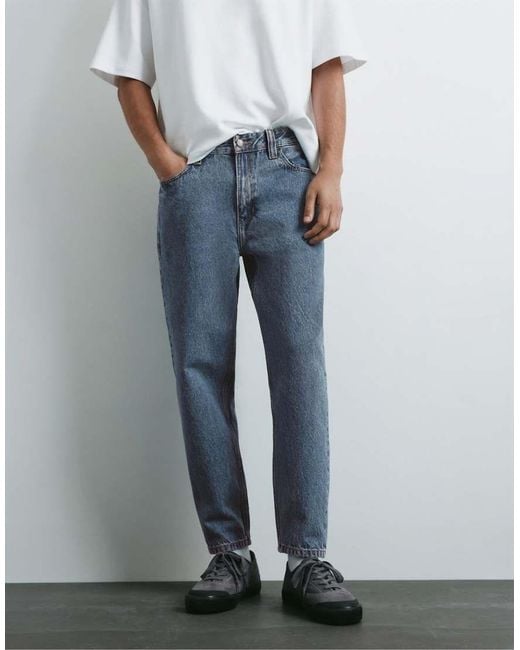 Pull&Bear White Standard Jeans for men