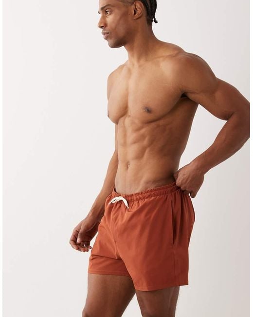 Free Society Red Swim Shorts for men