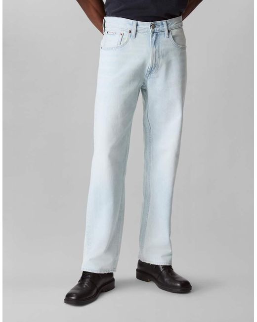 Calvin Klein Blue 90s Straight Jeans for men