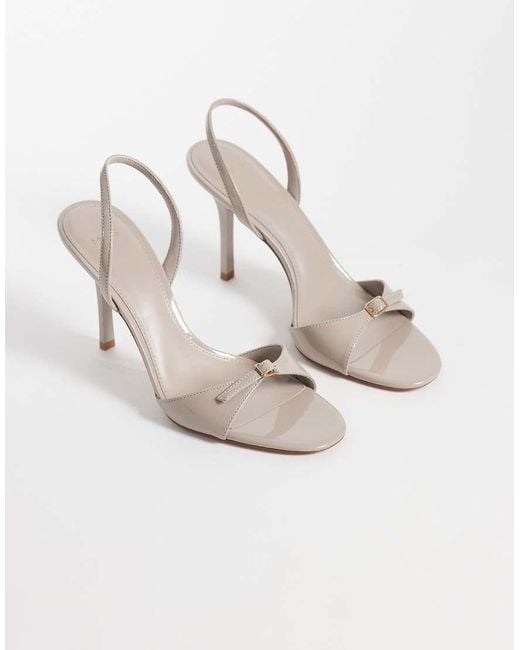 Mango Metallic Buckle Detail Heeled Stiletto