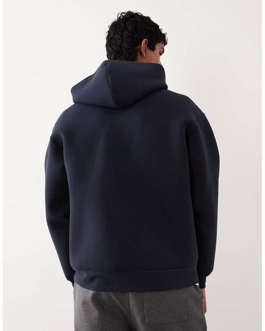 ARKET Blue Cotton Blend Zip Up Hoodie for men