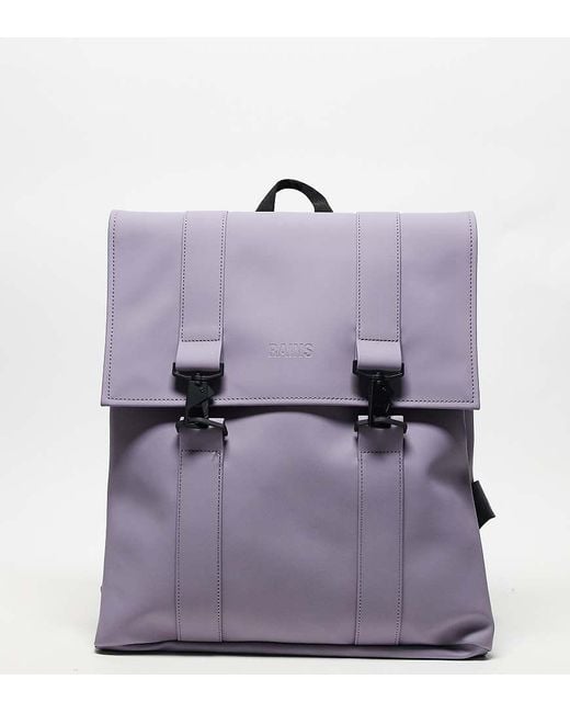Rains Purple Msn Waterproof Backpack