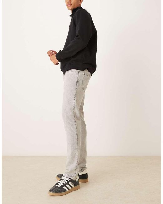 ASOS Gray Slim Fit Comfort Stretch Jeans for men