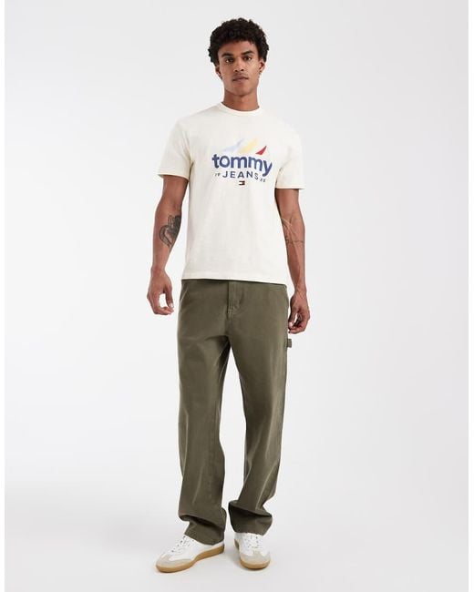 Tommy Hilfiger White Sailing Logo T-shirt for men