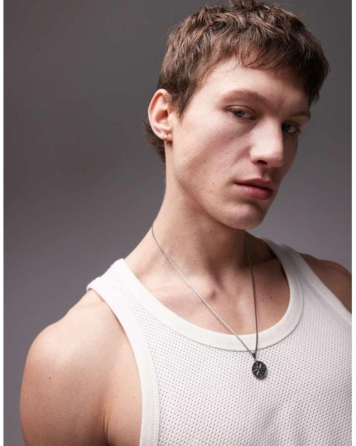 Topman White Textured Vest for men