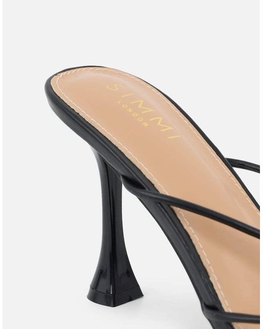 SIMMI Natural Kirsty Detail Cross Over Mules