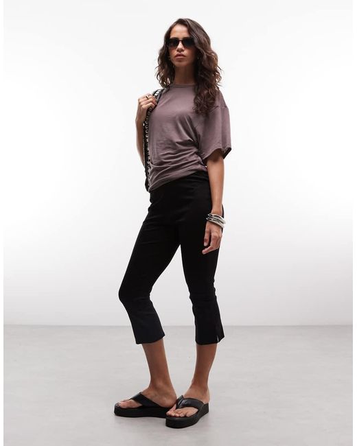 Weekday Purple Slightly Sheer Cinched Waist T-shirt
