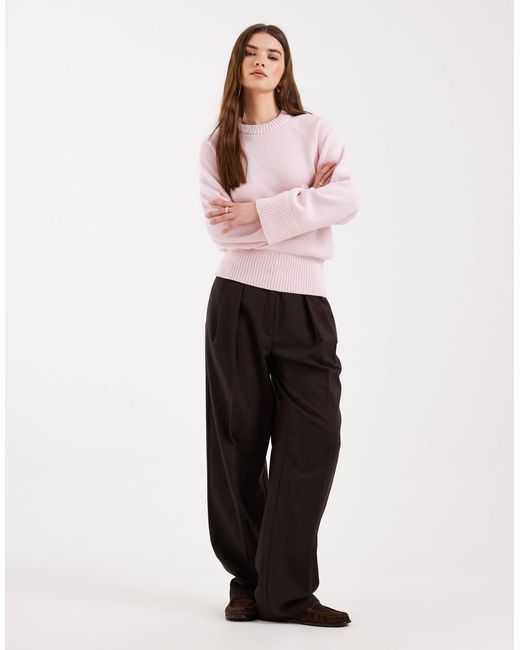 Pull ras ASOS en coloris Pink