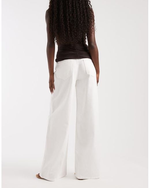 ASOS White baggy Grandad Jean
