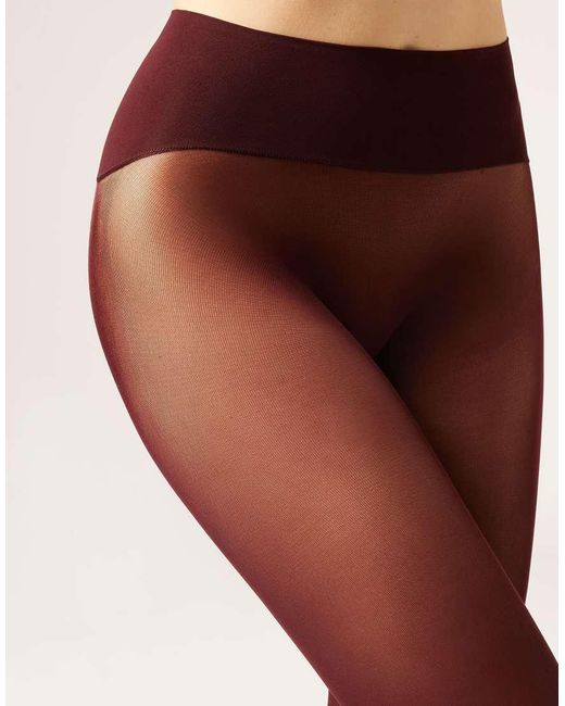 Calzedonia Red Totally Invisible 30 Denier Tights