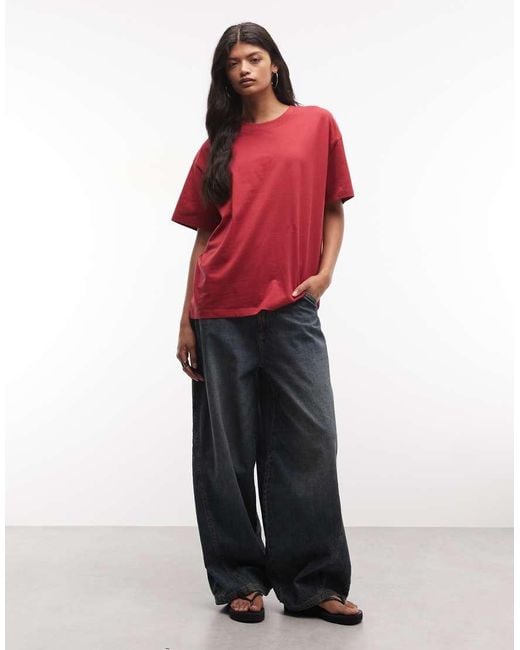 ASOS Red Oversized T-shirt