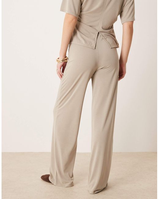 ASOS Natural – weit geschnittene hose aus modal
