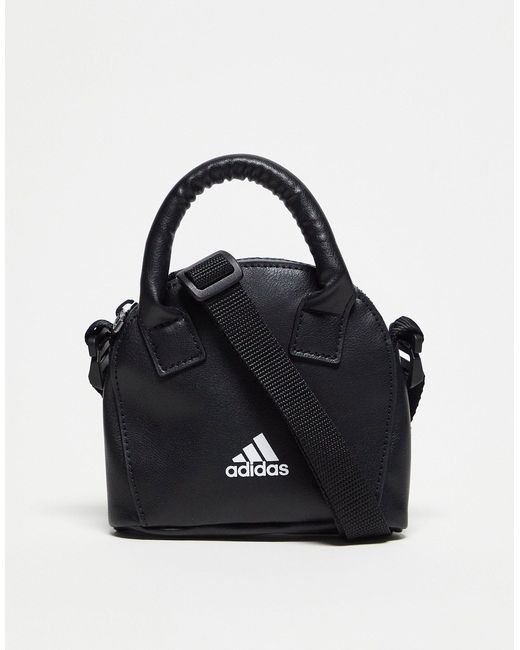 Adidas Originals Black Adidas Sport Style Logo Mini Crossbody Bag