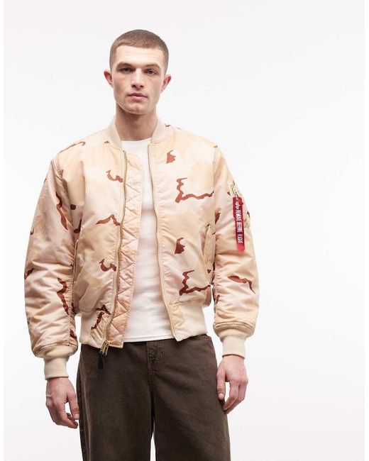 Alpha Industries White Bomber Jacket for men