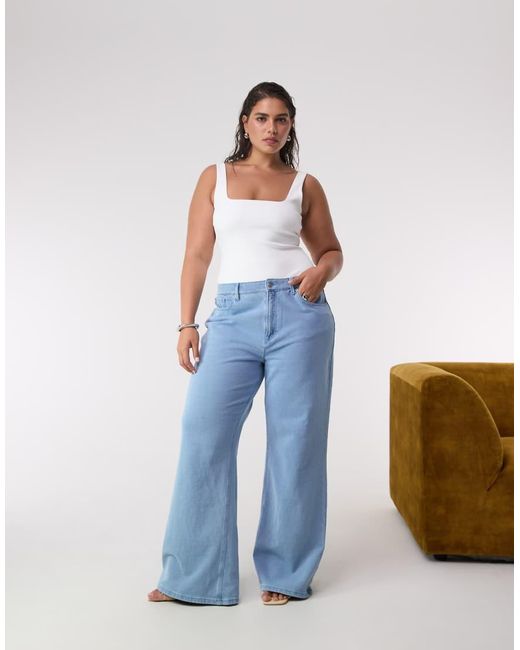 GOOD AMERICAN Blue Jeanius Good Ease Sweatpants