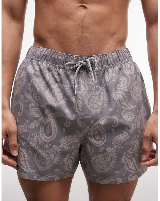 ASOS Gray Swim Shorts for men