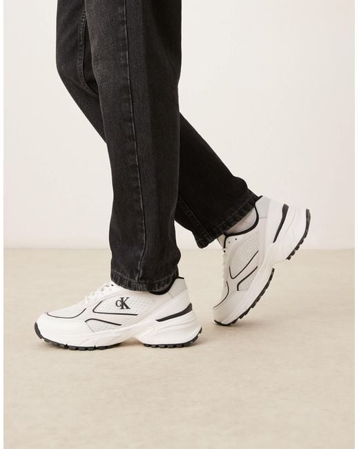 Calvin Klein Natural Tokyo Runner Trainers