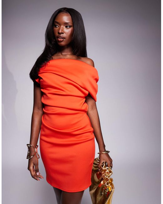 ASOS Red – minikleid aus strukturiertem, neoprenartigem stoff