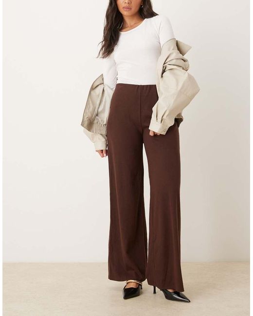 Glamorous Natural Wide Leg Trousers
