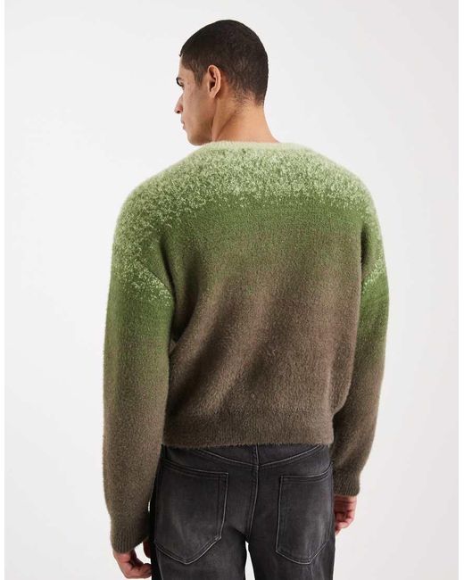 Cotton On Green Boxy Fit Sweater for men