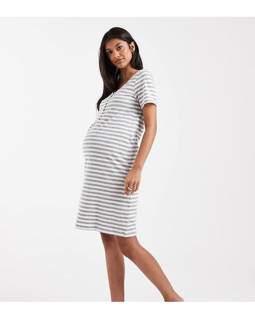 Mama.licious White Mamalicious Maternity 2 Function Nursing Nightdress