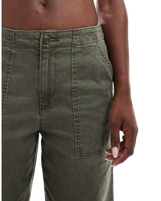Levi's Green Surplus Straight Fit Canvas Utility Trousers