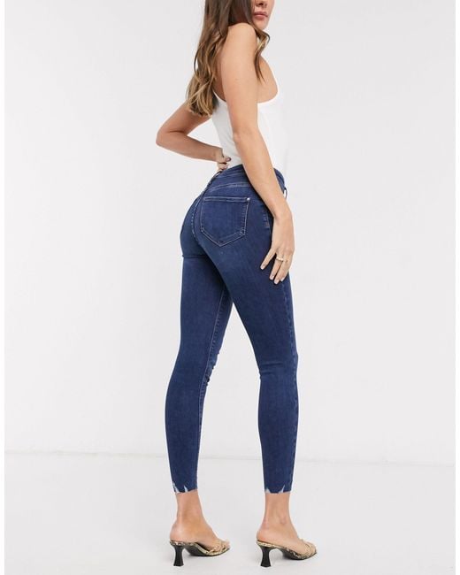 River Island Denim Molly Raw Hem Skinny 