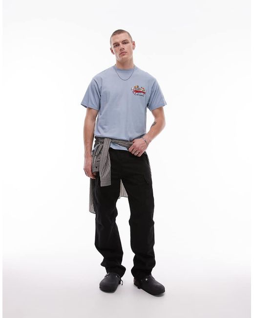 Carhartt T-Shirt Met Grafische Print in het Gray voor heren
