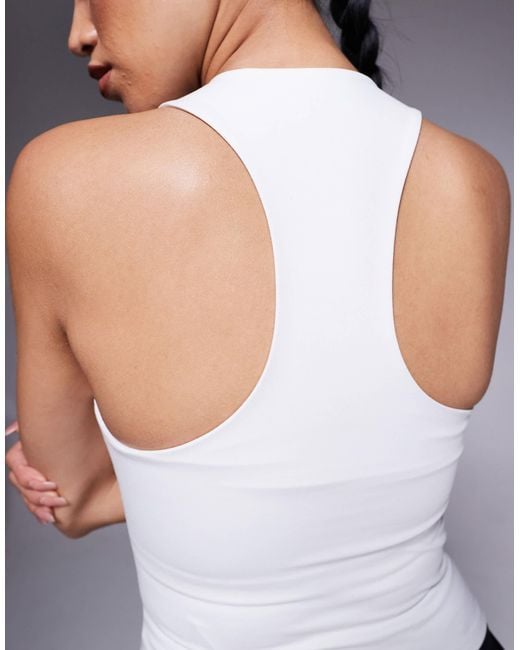 4505 Icon Racer Back Tank Top With Inner Bra And Removable Padding in ...