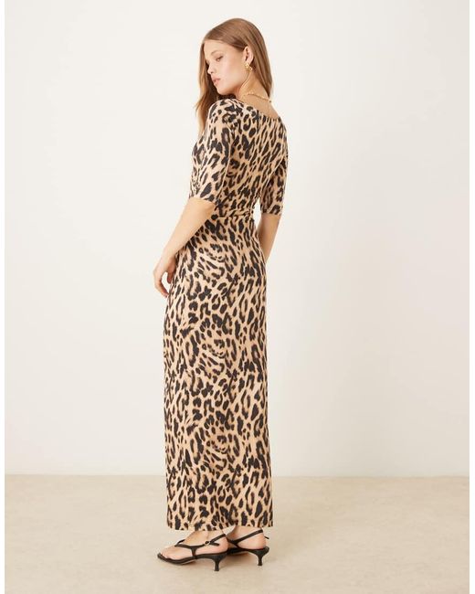 Never Fully Dressed Natural Long Sleeve Maxi Dress