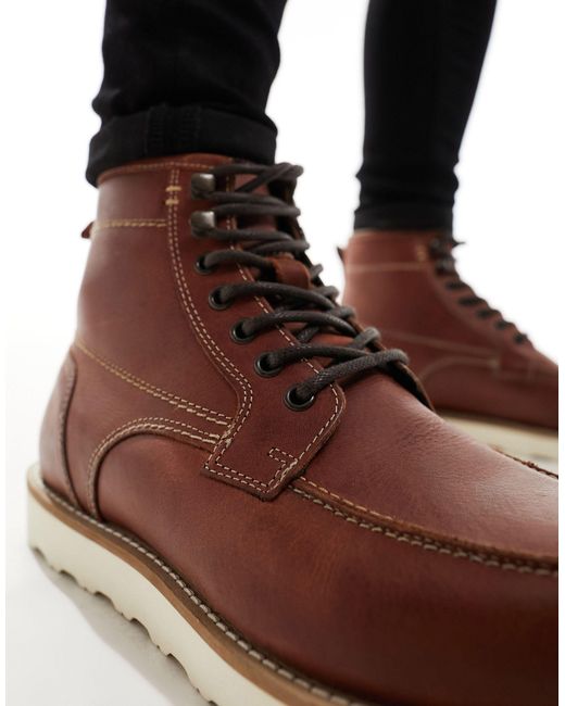 ASOS Brown Lace Up Boot for men