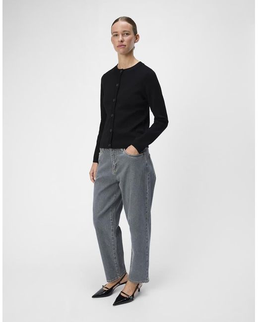 Object Gebreid Vest in het Black