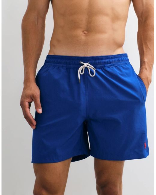 Polo Ralph Lauren Blue Traveller Classic Fit Swim Shorts for men