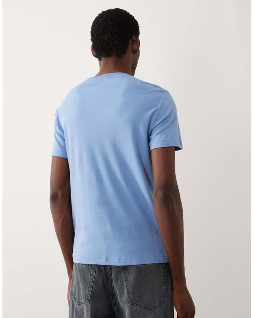 Polo Ralph Lauren Blue Icon Logo Custom Slim Fit Pima Cotton T-shirt for men