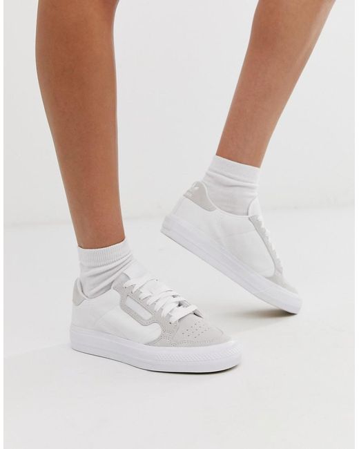 Women's Continental 80 Vulc Trainer In White Women's Continental 80 Vulc Trainer In White