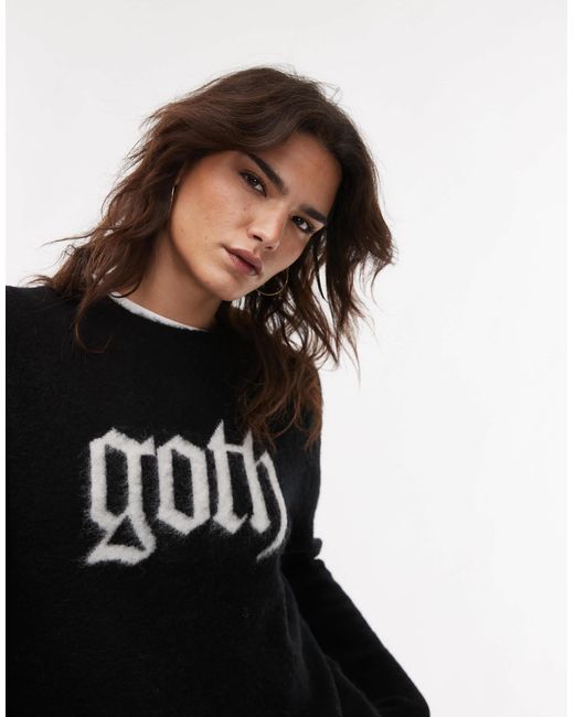 AllSaints Black Goth Jumper