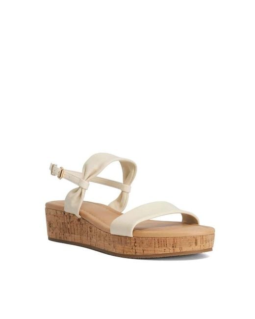 Dune White Laliz Casual Sandals