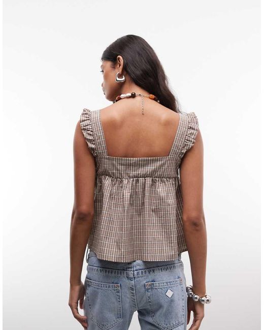 Reclaimed Vintage Multicolor Cotton Smock Blouse