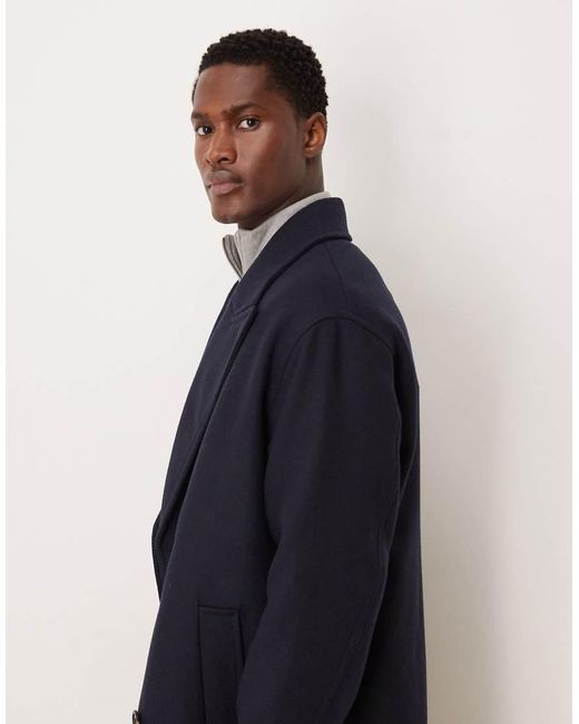 Abrigo De Lana De SELECTED de hombre de color Blue