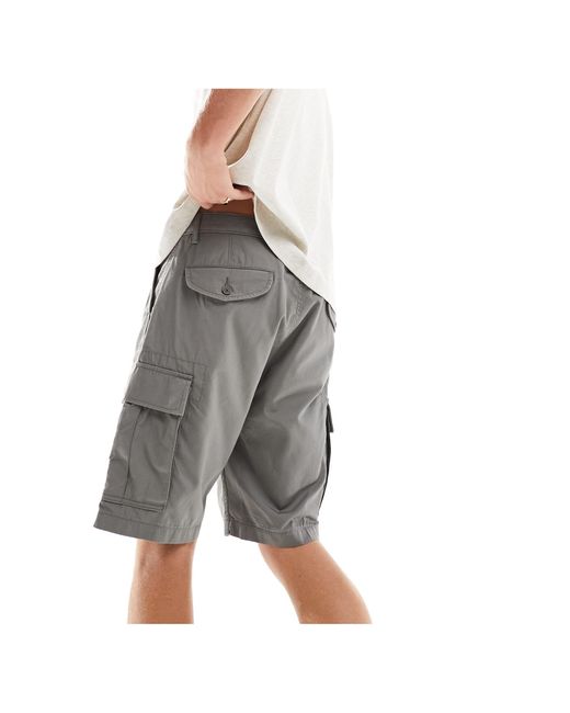 Pantalones cortos verde oliva cargo con bolsillos carrier Levi's de hombre de color Gray
