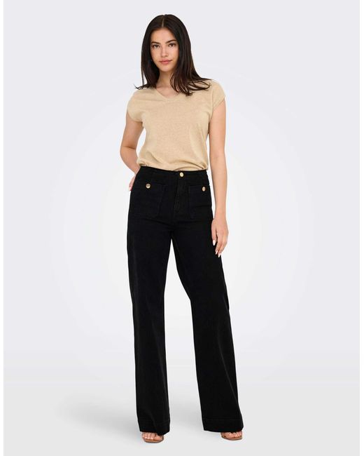 Jean ample ONLY en coloris Blue